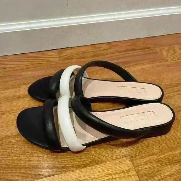 Avec Les Fillas Carla Leather Slides 10 - Picture 2 of 7